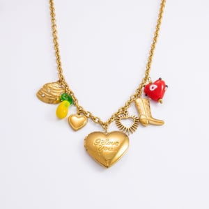 1 piece romantic series daily heart stainless steel  gold color plated glass women's pendant necklaces h5 Picture7