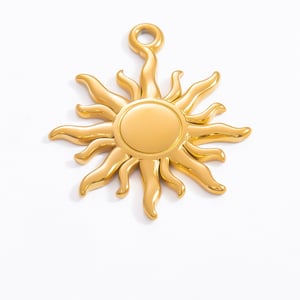 1 Piece Romantic Series Stunning Starfish Stainless Steel Gold Color DIY Women's Pendants h5 Picture5