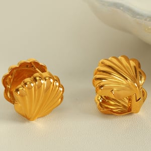 1 pair simple series simple heart stainless steel  gold plated women clip-on earrings h5 Picture8