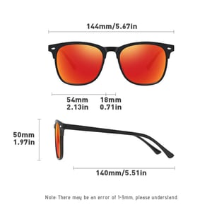 1 Pair Fashionable Series Daily Solid Color Rectangular Resin Women's Polarized Sunglasses h5 Picture10