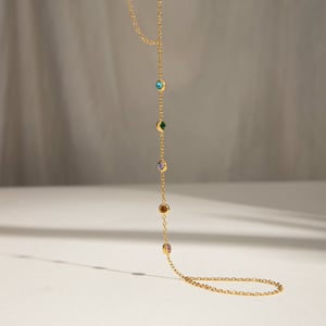 1 piece luxurious series sweet line stainless steel  gold plated rhinestone women chain bracelets h5 Picture5