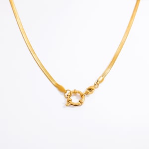 1 Stück Simple Series Klassische einfarbige Edelstahl-Kettenhalsketten mit 18 Karat Goldbeschichtung für Damen h5 Bild7