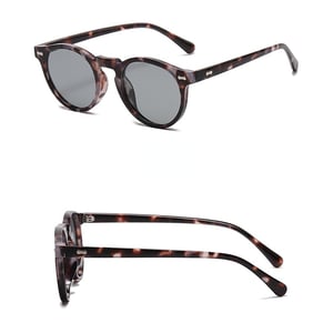 1 Paar Damen-Sonnenbrillen der Simple Series im Retro-Stil mit einfarbigem Harz h5 Bild5