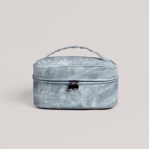 1 Piece Minimalist Series Casual Mixed Denim Pattern High-capacity Women's Cosmetic Bags h5 Picture7