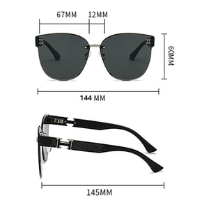 1 Piece Luxurious Series Classic Patchwork Plastic Unisex Sunglasses h5 Picture10