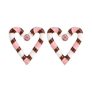 1 Pair Designable Series Elegant Heart Shape Gold Color Alloy Chic Women's Stud Earrings h5 Picture6