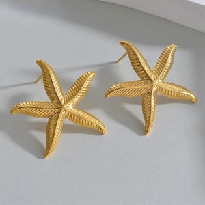 1 Paar Simple Series Daily Star Edelstahl-Ohrstecker für Damen h5 Bild5
