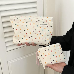 1 Stück Simple Series Elegante Polka Dots Canvas Damentaschen h5 Bild3