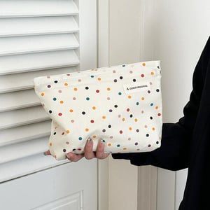 1 Stück Simple Series Elegante Polka Dots Canvas Damentaschen h5 Bild5