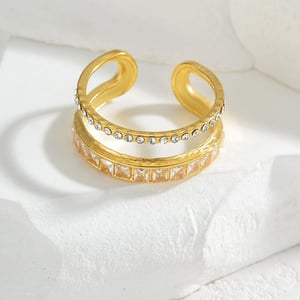 1 Stück Simple Series Tägliche einfarbige Edelstahl-Armreifen für Damen h5 Bild3