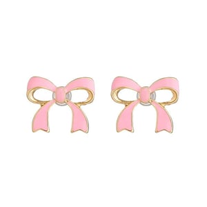 1 Pair Designable Series Elegant Heart Shape Gold Color Alloy Chic Women's Stud Earrings h5 Picture5