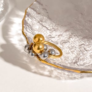 1 paar simple series  style line edelstahl 18 karat vergoldet damen einzelringe h5 Bild11