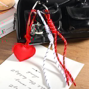 1 Stück Simple Series Daily Heart PU Damen Taschenanhänger h5 Bild5