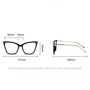 1 Pair Of Retro And Casual Cat-Eye Metal Anti-Blue Light  for Women's Glasses h5 Picture6