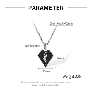 1 Stück Herren-Anhänger-Halsketten aus Edelstahl mit Skorpion-Muster h5 Bild7