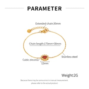 1 Piece Stylish Series Daily Oval Shape Stainless Steel Gold Color Women's Chain Bracelets h5 Picture8