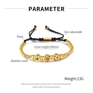 Aufwendige Serie Punk Geometrische Edelstahl Gold Farbe herren Kette Armbänder h5 Bild7