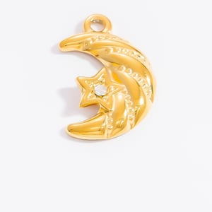 1 Piece Romantic Series Vacation Chic Starfish Shape Stainless Steel Gold Color Women's Pendants h5 Picture12