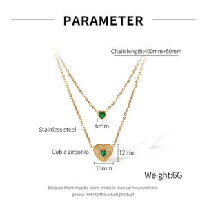 1 Piece Simple Series Simple Heart Stainless Steel Women's Pendant Necklaces h5 Picture7