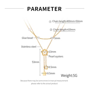 1 Piece Simple Series Retro Tassel Stainless Steel Women's Chain Necklaces h5 Picture7