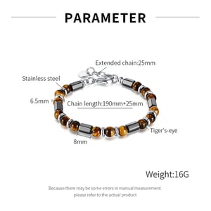 Tägliche geometrische Naturstein-Materialien Herren-Perlenarmbänder h5 Bild7