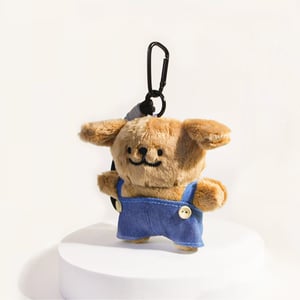 1 Piece Cute Puppy Wearing Overalls Women's Bag Charms h5 Picture3