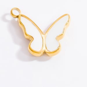 1 Stück Romantische Serie Tägliche Blume Edelstahl Gold Farbe Damen Anhänger h5 Bild9