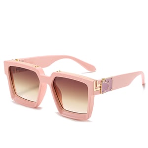 1 Stück Simple Series Tägliche einfarbige Damen-Sonnenbrille aus Kunststoff h5 Bild5