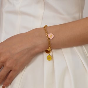 1 Piece Polychrome Series Daily Butterfly Stainless Steel Gold Color Women's Charm Bracelets h5 Picture6