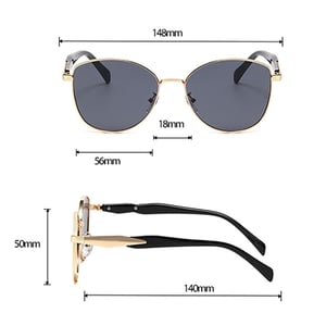1 Paar Simple Series Casual Patchwork Edelstahl Unisex Sonnenbrille h5 Bild6
