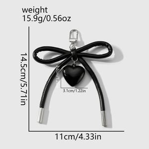 1 Piece Simple Leather Bow Knot Women's Bag Charms h5 Picture7