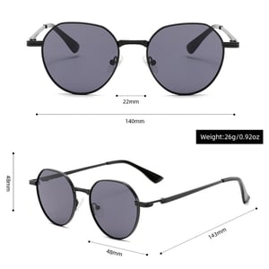 1 Pair Simple Series Daily Solid Color Alloy Women's Sunglasses h5 Picture9