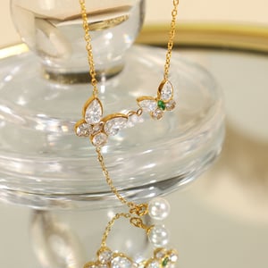 1 Piece Gorgeous Series Exquisite Butterfly Stainless Steel Gold Color Women's Pendant Necklaces h5 Picture4