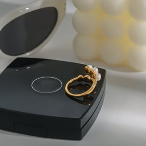 1 Piece Charming Series Elegant Spiral Shape Stainless Steel Gold Color Women's Single Rings h5 Picture5
