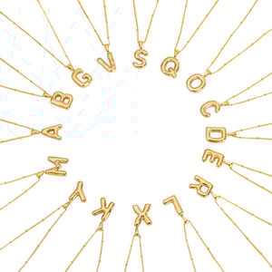 1 Piece Casual Letter Stainless Steel Gold Color Pendant Necklace h5 Picture6