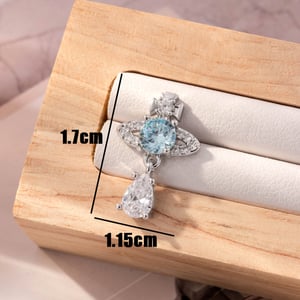 1 Piece Simple Series Simple Droplet Titanium Steel No Plating Material Zircon Women's Stud Earrings h5 Picture5