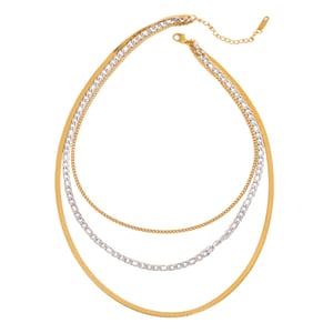 1 Piece Simple Series Charming Style Line Stainless Steel Gold & Silver Color Women's Layered Necklaces h5 Picture6