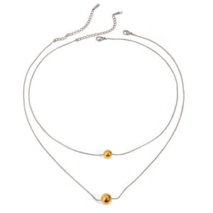 1 piece simple series  style round stainless steel  gold plated women pendant necklaces h5 Picture7
