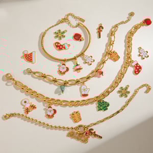 1 Piece Ethnic Series Classic Cartoon Stainless Steel Gold Color Women's Pendants h5 Picture4