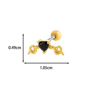 1 Piece Delicate Spider Titanium Steel Zircon Women's Stud Earrings h5 Picture2