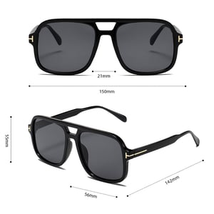 1 Paar Simple Series Alltags-Sonnenbrille aus einfarbigem Kunststoff für Damen h5 Bild8