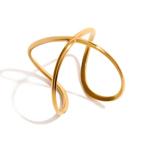 1 Piece Stainless Steel Gold Color Minimalist Ring h5 Picture5