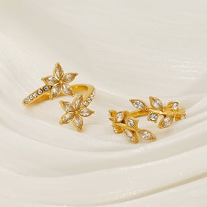 1 Pair Simple Series Daily  Women's Adjustable Rings h5 Picture4