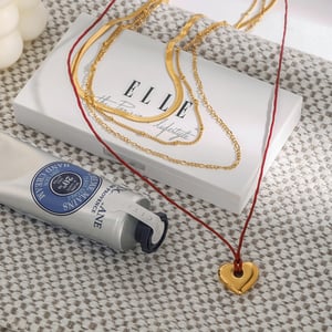 1 stück klassische serie  liebe/herzform edelstahl gold farbe damen layered halsketten h5 Bild5