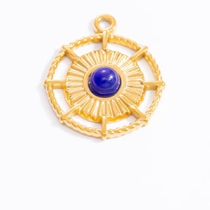 1 Stück Romantische Serie Retro Auge Edelstahl Gold Farbe Damen Anhänger h5 Bild5