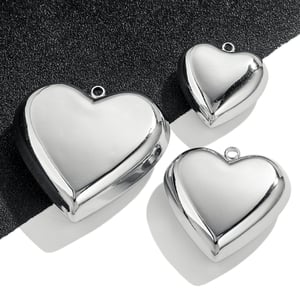 1 Paar Simple Series Simple Heart Edelstahl Damen Anhänger h5 Bild4
