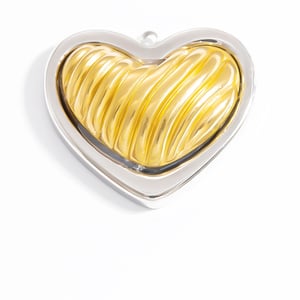 1 Piece Trendy Series Classic Flower Shape Stainless Steel Gold & Silver Mixed Color Women's Pendants h5 Picture5