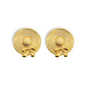 1 Paar Ohrringe aus Edelstahl im Retro-Stil der Classic-Serie mit 18 Karat Vergoldung für Damen h5 Bild6