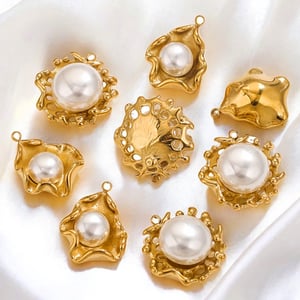 1 Paar geometrische Retro-Anhänger der Classic-Serie, 18 Karat vergoldet, für Damen h5 Bild4