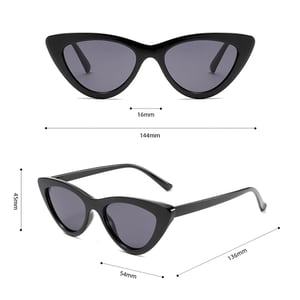 1 Paar Simple Series Alltags-Sonnenbrille aus einfarbigem Kunststoff für Damen h5 Bild6